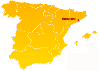 barcelona spain map